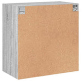 Wall Cabinet with Glass Doors Grey Sonoma 68x37x68.5 cm 836495