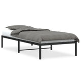 Metal Bed Frame without Mattress Black 90x200cm 373648
