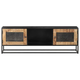 TV Cabinet 120x30x40 cm Rough Mango Wood 323148