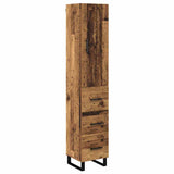 Highboard Old Wood 34.5 x 34 x 180 cm Engineered Wood 3415703