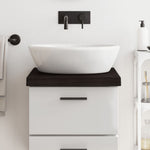 Bathroom Countertop Dark Brown 40x60x cm Treated Solid Wood 3156196