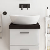 Bathroom Countertop Dark Brown 40x60x cm Treated Solid Wood 3156196