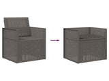 Garden Dining Chairs 2 pcs Light Grey PP 899964