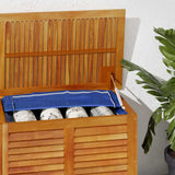 Garden Storage Box with Louver 150x50x56 cm Solid Wood Acacia 365842