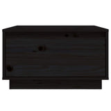Coffee Table Black 55x56x32 cm Solid Wood Pine 813409