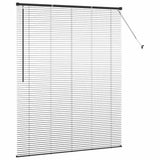 Venetian Blinds Height Adjustable Black 175 x 140 cm Aluminium 42006155