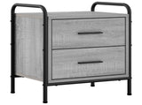Bedside Cabinet 2 pcs Grey Sonoma 40 x 30 x 50 cm 8013489