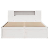 Bed Frame without Mattress White 120x200 cm Solid Wood Pine 3323420