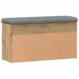 Shoe Bench Artisan Oak 82x32x45.5 cm Engineered Wood 857628