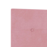 LED Box Spring Bed with Mattress Pink 120 x 200 cm Velvet 3456052