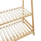 Clothes Rack with Shelves 110x40x180 cm Bamboo 4008925