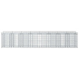 Gabion Raised Bed 3 pcs Silver 3422223