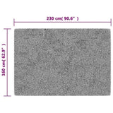 Rug Washable 160x230 cm Beige Anti Slip 337943