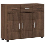 Sideboard FLORIN Brown Oak 88.5 x 30.5 x 73 cm Engineered Wood 880318