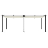 Garden Gazebo with Retractable Roof Cream 3x6 m Aluminium 3217061