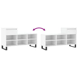 Shoe Cabinet White 102x36x60 cm Engineered Wood 831372