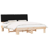 Bed Frame with Upholstered Headboard Black 180 x 200 cm 3398101