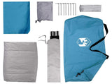 Camping Tent with Roof Blue 2-Person Polyester and Steel 42028643