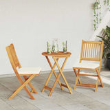 Garden Bistro Set 3 pcs Brown Solid Acacia Wood 42000948