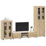 TV Cabinet Set FLORIN 3 pcs Sonoma Oak Engineered Wood 3397976