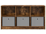 Sideboard with Drawer Smoked Oak 88.5 x 27.5 x 63.5 cm 8000512