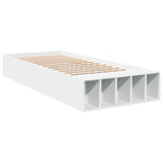 Bed Frame without Mattress White 75x190 cm Small Single 3280622