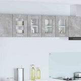 Hanging Cabinet with Door 2 pcs Concrete Grey 60 x 31 x 40 cm 884217