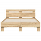Bed Frame without Mattress Sonoma Oak 120x200 cm 3207429