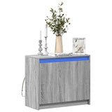 Sideboard with LED Grey Sonoma 72x34x61 cm Engineered Wood 852178