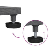 Outdoor Umbrella Base Dark grey wood look 45 x 45 x 31 cm Steel 42009945