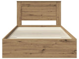 Bed Frame with Drawer with Headboard Manual Engineered Wood 3410365