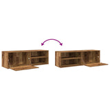 TV Cabinet Old Wood 120x34x37 cm Engineered Wood 855972