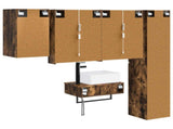 Bathroom Furniture Set 5 pcs Smoked Oak 3407283