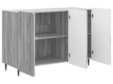 Sideboard Grey Sonoma 89 x 34.5 x 82 cm Engineered Wood 894421
