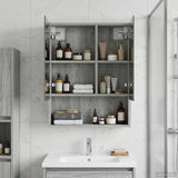 Bathroom Mirror Cabinet Grey Sonoma 50 x 14.5 x 70 cm 889204
