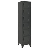 Locker Cabinet Anthracite 38x40x180 cm Steel 339795