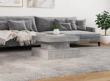 Coffee Table with LED Lights Concrete Grey 50x50x40 cm 839843