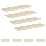 Stair Tread 8 pcs 90 x 25 x 2 cm White Solid Oak Wood 3449359