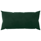 Cushion Cover 12 pcs HEERLEN Dark Green 40 x 80 cm Velvet 909822