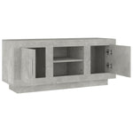TV Cabinet Concrete Grey 102x35x45 cm Engineered Wood 811794
