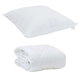 All-Season Duvet with Pillow 2 pcs White Microfiber 3376578