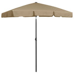 Beach Parasol Taupe 180x120 cm 314722