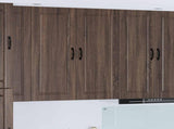 Wall Cabinet PORTO Brown Oak 40 x 31 x 100 cm Engineered Wood 885472