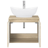 Bathroom Furniture Set Sonoma Oak Engineered Wood 3404342