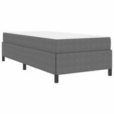Bed Frame with Mattress Light Grey 90 x 200 cm Fabric 3399100