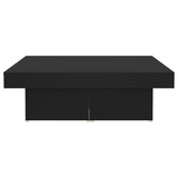 ZNTS Coffee Table Black 90x90x28 cm Engineered Wood 806913