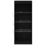LED Sideboard Black Oak 41 x 37 x 100 cm Engineered Wood 863056