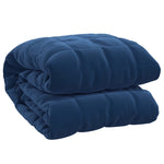ZNTS Weighted Blanket Blue 220x235 cm King 15 kg Fabric 350801