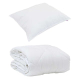 Summer Duvet with Pillow 2 pcs White Microfiber 3376430