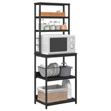 Kitchen Shelf Black Oak 60 x 40 x 168 cm Engineered Wood 883880